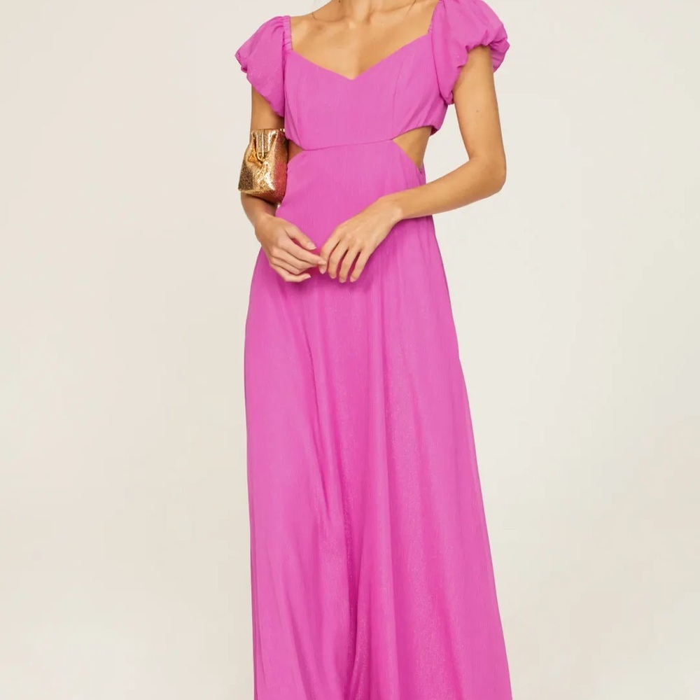 Elegant Pink Maxi Dress